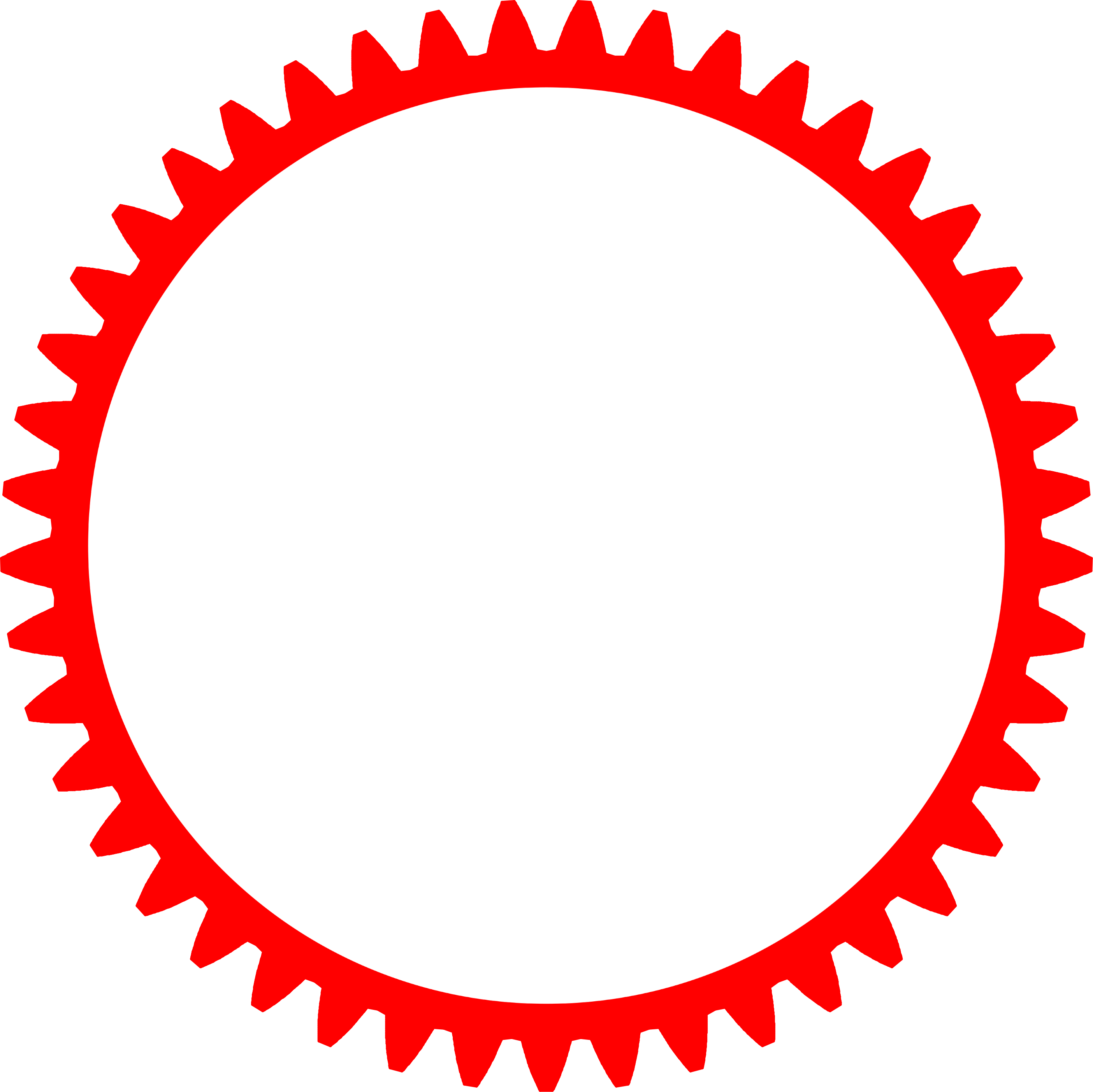 rotes Zahnrad